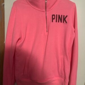 Victoria's Secret Pink Half-Zip Sweatshirt